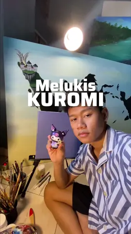 KUROMI LUCU BANGET SI😤💜 MINISO X SANRIO ! @Miniso Indonesia @Miniso Official #painting #artraas #minisosanrioIndonesia 