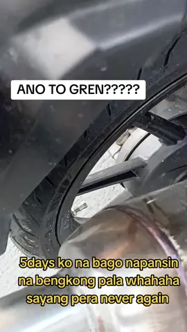 nyare GREN mags ? brand new ko binili at 5 days lang nakasalpak !!! Napansin lang ng tropa ko na gewang likod HAHAHAHHA imposibleng ma bengkong ko to dahil bahay trabaho lang ako at wala pang 500meters layo ng byahe ko araw araw, SAYANG PERAAAAAAA!!!! UMAY #grenmags #Gren #gren5 #bengkong 