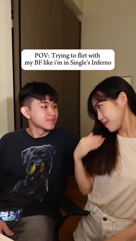 Try this with your boyfriend now!🤭 @LorealParisMalaysia  #LorealParisMY #yunhajeong #singlesinferno #singlesinferno3 #flirtingtrick #makeuplooks