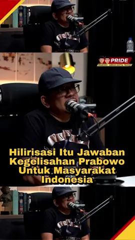 Jadi ternyata hilirisasi itu adalah jawaban dari kegelisahan pak Prabowo selama ini tentang kesejahteraan rakyat Indonesia loh! Yuk simak penjelasan lengkapnya disini! #Prabowo #Gibran #Presiden #PrabowoSubianto #GibranRakabuming #pemilu2024 #relawanpride #relawandigitalprabowo #relawandigitalgibran #relawandigitalprabowogibran #anthonyleong #PRIDEMengudara #KampanyeUdaraUntukIndonesia #PRIDETerbangkanPrabowoGibran