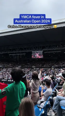 YMCA at #ausopen #ausopen2024 @Australian Open #carlosalcaraz 