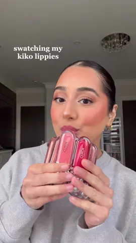 these are so good 😭 #kiko #kikomilano #kikolipgloss #kikolip #lipswatch #lipglossswatch #glossylips 
