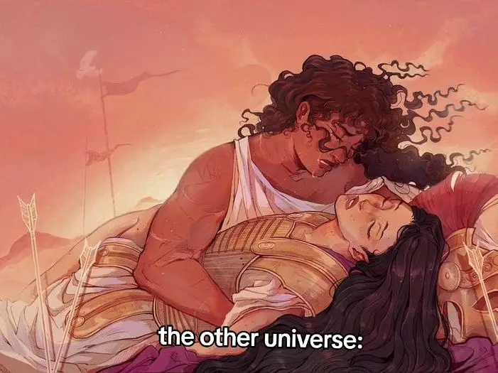 The similarity between both drawings just kills me.  #percyjackson #clarriselarue #silenabeauregard #achilles #patroclo #thesongofachilles #anotheruniverse #percyjacksonandtheolympians #fyp 