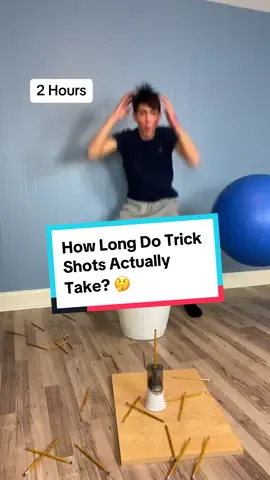 How Long Do Trick Shots Actually Take? 🤔 #trickshots #trickshot #carsoncurran #carsonhockey 