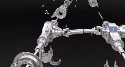 Eixo de transmissão do trem de força para caminhões pesados ​​Meritor , Meritor heavy duty truck power train drive shaft , Приводной вал силовой передачи грузовика Meritor для тяжелых условий эксплуатации , عمود محرك قطار نقل الحركة للشاحنة الثقيلة من ميريتور , Eje de transmisión del tren de transmisión de camiones pesados ​​Meritor , #powertrain #heavydutytruck #truckdriveshaft 