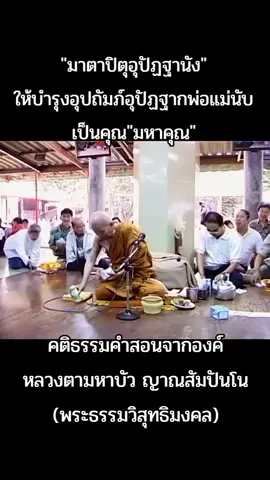 การดูแลอุปถัมภ์อุปัฏฐากพ่อแม่นับเป็นคุณมหาคุณ🙏🪷🪷🪷 #คติธรรมคำสั่งสอนขององค์หลวงตามหาบัว_ญาณสัมปันโน #พระธรรมวิสุทธิมงคลอดีตเจ้าอาวาสวัดป่าบ้านตาดจังหวัดอุดรธานี #พระอริยสงฆ์ที่กราบไหว้ได้อย่างสนิทใจ #พ่อแม่ครูอาจารย์ในสายวิปัสสนากรรมฐาน #ศิษย์ในองค์หลวงปู่มั่น_ภูริทัตโต #พระอรหันต์ในสมัยปัจจุบัน 