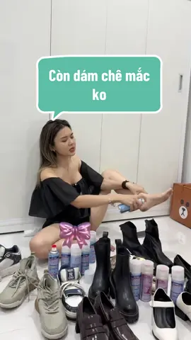 Trả lời @Mẹ Anna chê bán đắt thì hôm nay bán  Combo cả 5 chai có 69k cho biết tnao luôn  #xitgiay #chylinh #chylinhlinh #phsgr 