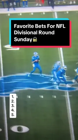 Favorite Bets For NFL Divisional Round Sunday🔒#nfl #NFLPlayoffs #fantasyfootball #fyp 