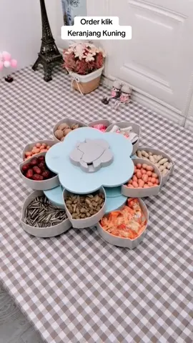 Hongzhuo (COD) Toples Bunga Mekar Toples Putar Kue/Candy/snack/buah #toples #toplesbungamekar #toplesmurah #fypindonesia 