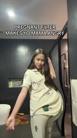 Haahahhaa pranking my mami with the belly filter😂 #funnytiktok #comedyvideo #tiktokcomedy #prank (nobody hurt in the video, all just fun and joke!) #tiktokfun 