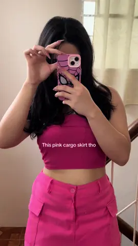 Barbie outfit! #tiktokshopph #tiktokfindsph #fyp #pinkoutfit #cargoskirt #pinkskirt #outfitideas 