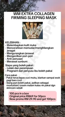 Better bli sekarang sementara masih promo #skincaremusthaves #wmcollagenfirmingsleepingmask #skincareproducts #sleepingmask #sleepingmaskviral #productmusthaves #skincareroutine 