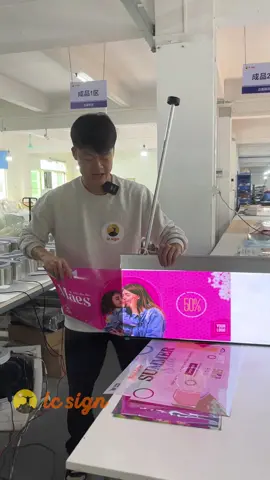 Link in bio!!🥳✨ #lightbox #ledlightboxes #businessigns #businesstipsforyou #businessproposal #smallsbusiness #slimlightbox #factory #factorylife #lcsign #fyp #foryou #funny #us #tiktok2024🥳🥳🥳🎉🎉🎉 