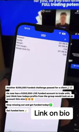 Link on my bio to get funded trading accounts ✅🏦 #trading #fundedtrader #fundedtrader 