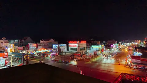 Ngã Tư chơn Thành về đêm