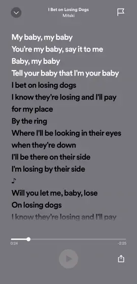 im losing by their side #betonlosingdogs #losingdogs #mitski #mitskitok #song #sad #mybaby #spotify #lyrics #viral #music 