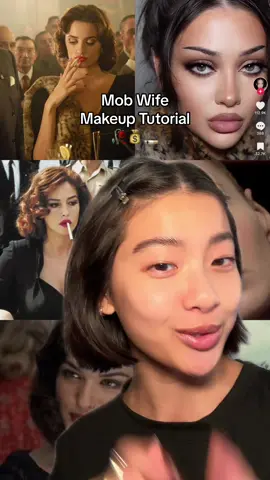 mob wife makeup is perfect for night outs bc u look so intimidating creepy men won’t bother u 😌😌 #mobwifeaesthetic #mobwifeglamour 