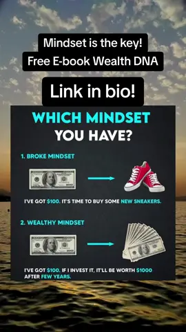 Wealthy mindset! #foryou #fy #fyp #foryoupage #wealthy #wealth #wealthymindset #moneytok 
