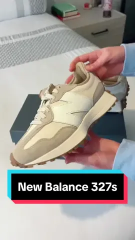 The New Balance 327 is the perfect neutral trainer 🤍🤎 Finally back in stock, I ordered the colour 'Beige' ☁️  #newbalance #newbalancegirl #newbalance327 #unboxing #neutralaesthetic #comfychic #beigemoment #shoetok #shoehaul #tryonvideo #stylishgirl #fashion #beauty #wellness #treatyourself #fyp #foryoupage 