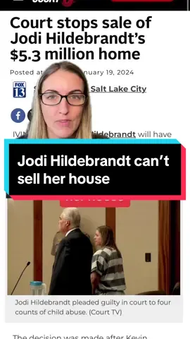 Kevin Franke has successfully stopped the sale of Jodi Hildebrandt’s home until her sentencing hearing on February 20th. #rubyfranke #rubyfrankearrest #rubyfrankeupdate #rubyfrankecourt #jodihildebrandt #kevinfranke 
