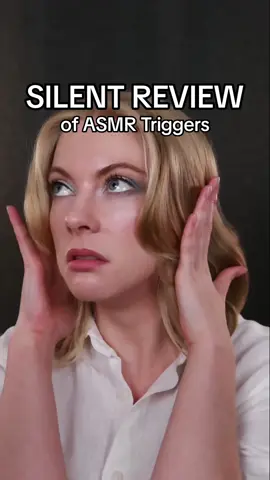 Silent review of ASMR triggers  I’m obsessed with this trend! I first saw @StephReadsAlot do it with books so I was inspired to do it with ASMR triggers! I wanna see other creators take on this trend! ☺️ #asmr #silentreview #asmrsilentreview #asmrtriggers #asmrtriggersihate #asmrtriggersilove #asmrtapping #asmrmouthsounds #asmrlightriggers 