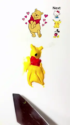 Guess the mixed colors! #asmr #colormixing #colortheory #satisfying #winniethepooh #kitty #pikachu #mickeymouse #pokemon #disney 