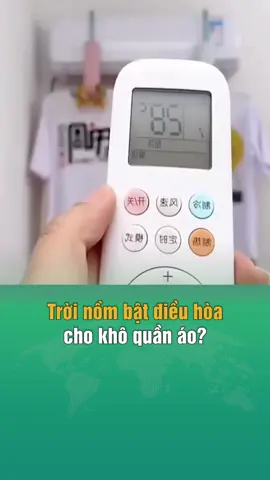 Trời nồm bật điều hòa cho khô quần áo? #amm #soha #sohahome #LearnOnTikTok #luottetthanhthoi
