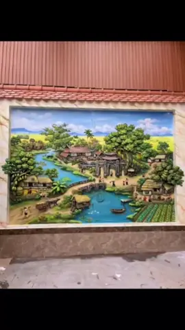 tranh đồng quê##đồngquêđắp   #đắpnổi