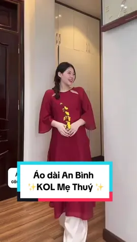 Áo dài bầu An Bình quá xinh trong dịp Tết này các mom yêu ơiii #xuhuong #joamom #aodaibau 