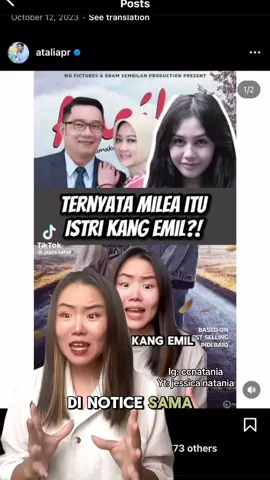 Malah di notice tersangka Milea nya langsung dong😭 @Atalia #tiktoktainment #bahastontonan #milea #dilan #ancika1995 #ridwankamil #ataliapraratya #pidibaiq #arbaniyasiz #zeejkt48  