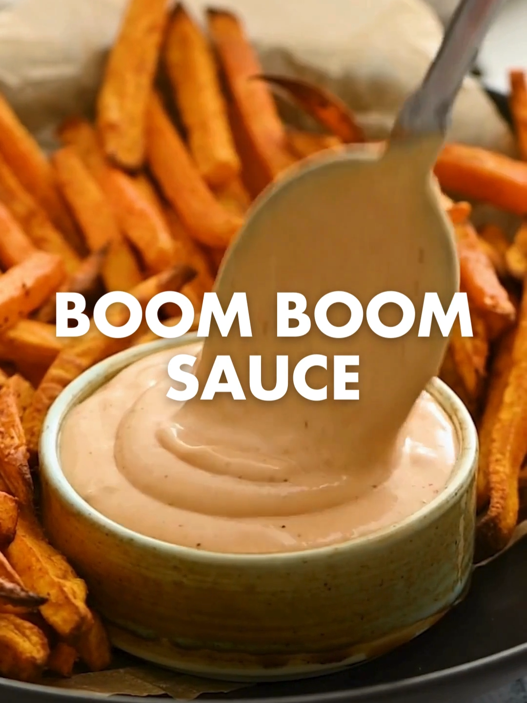 Boom Boom Sauce takes 5 minutes to whip up and is so full of flavor, making it perfect for fries, onion rings, and so much more. Recipe:  1 cup mayonnaise, low-fat or regular 3 tablespoons ketchup 3 tablespoons sweet chili sauce 1/2 teaspoon granulated onion powder 1/2 teaspoon granulated garlic powder 2 teaspoons sriracha 1/8 teaspoon Kosher salt and cracked black pepper Add the mayonnaise, ketchup, sweet chili sauce, garlic powder, onion powder, sriracha, and salt to a medium-sized bowl. Whisk to combine until all of the ingredients are well blended. Store in an airtight container in the refrigerator until ready to use. Enjoy as a dipping sauce for anything fried, or as a spread for sandwiches and burgers! #therecipecritic #recipeforyou #recipesoftiktok #recipetok #easyrecipe