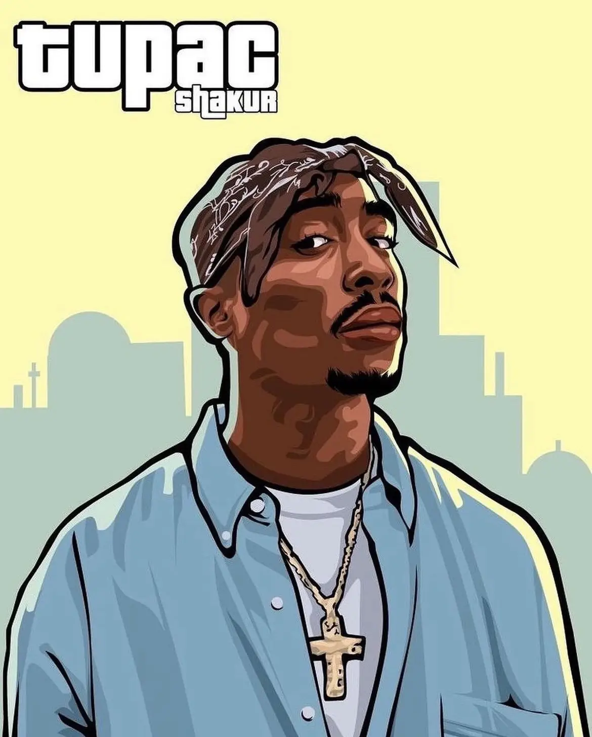 2pac as a GTA Character🔥 #2pac #tupac #makaveli #westside #art #king #legend #thebest #thuglife #oldschool #alleyezonme #90s #fy 