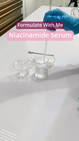 Niacinamide serum formulated based on client’s specifications #cosmeticformulations #skincareformulations #formulatingskincare 