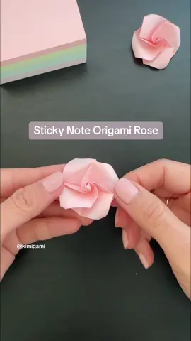 Replying to @Nelly Here’s a much slower video of the sticky note Origami Rose, hopefully it explains the steps better🌹 Designed by Fumiaki Shingu #origamitutorials #origami #折り紙 #tiktokorigami #origamitiktok #origamirose #stickynoteorigami #paperflower #paperrose #tiktokvalentine #valentinesdaygift 