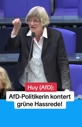 AfD-Politikerin kontert grüne Hassrede! #correctiv #afd #deshalbafd #schmierenkomödie #foryoupage #fyp #tiktok #hassrede #hetzkampagne  