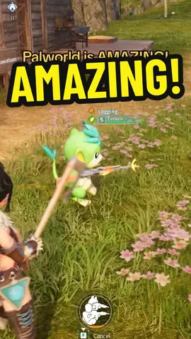 I am LOVING Palworld! #palworld #palworldgame #palworldgameplay #pal #funny #gamer #gaming #pcgamer #pcgaming #pokemon #monkey 
