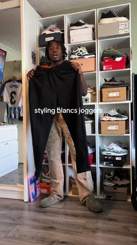 Styling my black @blancs joggers #fashiontiktok #bl4ncs #OOTD #grwm 