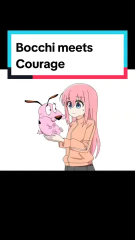 Bocchi meets Courage 😱#bocchitherock #couragethecowardlydog #btr #courage #bocchi #anime #nostalgia  I added the sound effects, but the original is @pillower_art on Twitter