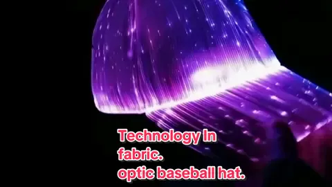 Fiber optic cap badeball hat,technology in fabric#partytime #romanticos #sports #baseball #technology 