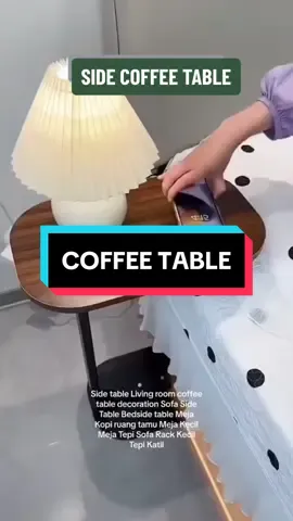 Side Table Meja Kecil Sofa Side Table Living Room Bedside Table Corner Coffee Table Meja kopi Bedside Table Meja Tepi #coffeetable #sidecoffeetable #table #moderncoffeetable  ⭕  C-shape design: It can be perfectly embedded in the bottom of the sofa and bed, providing you with more space for use. ⭕  Strong load bearing: The steel material ensures its stability and durability, and can bear a certain weight, make you feel more at ease when placing items. ⭕  Open storage: The open design allows you to store and take out items conveniently at any time. ⭕  Multi-functional can be used as Side TV Table, Bedside Table, Sofa Side Table, Coffee Table. ⭕  Modern and Simple design. Suitable for many places use, like Bedroom, Living Room, Study Room, Computer Room, Office, Shop, etc.