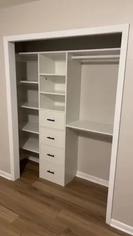 Custom closet install #custom #handmade #storage #process #closet #drawer 
