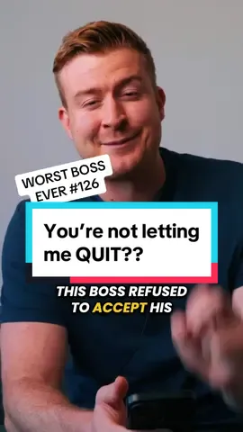 This person's Boss tried to REFUSE their 1 Month notice, and this was their response. #badboss #toxiccompanies #react #redgflags