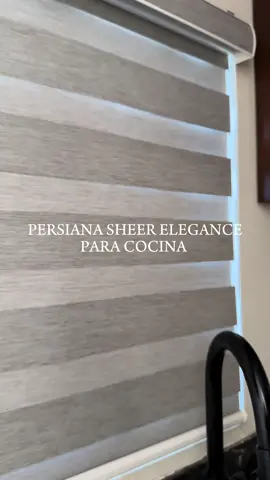 Dale tu estilo a tu cocina con la persiana Sheer Elegance.✨ #fyp #persiana #interiorismo 