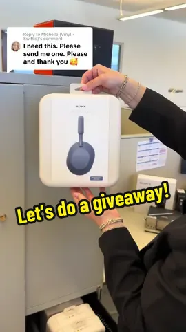 Replying to @Michelle (Vinyl + Swiftie) GIVEAWAY ALERT! alright we have heard your asks!! Tag a music lover in the comments and be entered to win your very own WH-1000XM5 Noise Cancelling Headphones. Giveaway ends on Friday at 10 AM PST🚨🚨 #giveaway #contest #music #lover 