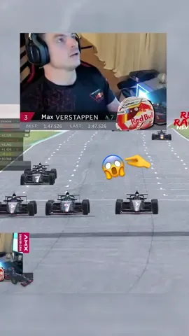 A three-way battle for the win doesn’t get much closer than that! 🔥😨 #TeamRedline #maxverstappen #RRNQ 