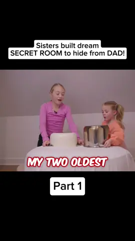 Part 1 - Sisters built dream SECRET ROOM to hide from DAD! #foryou #foryoupage #challenge #built #secretroom 