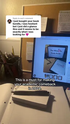 Replying to @ava another happy student! Make your academic comeback in 2024 with The Exam Planner Bundle🗓️ #studytok #student #school #study #studymethods #planner #studytips #studyguide #productivity 