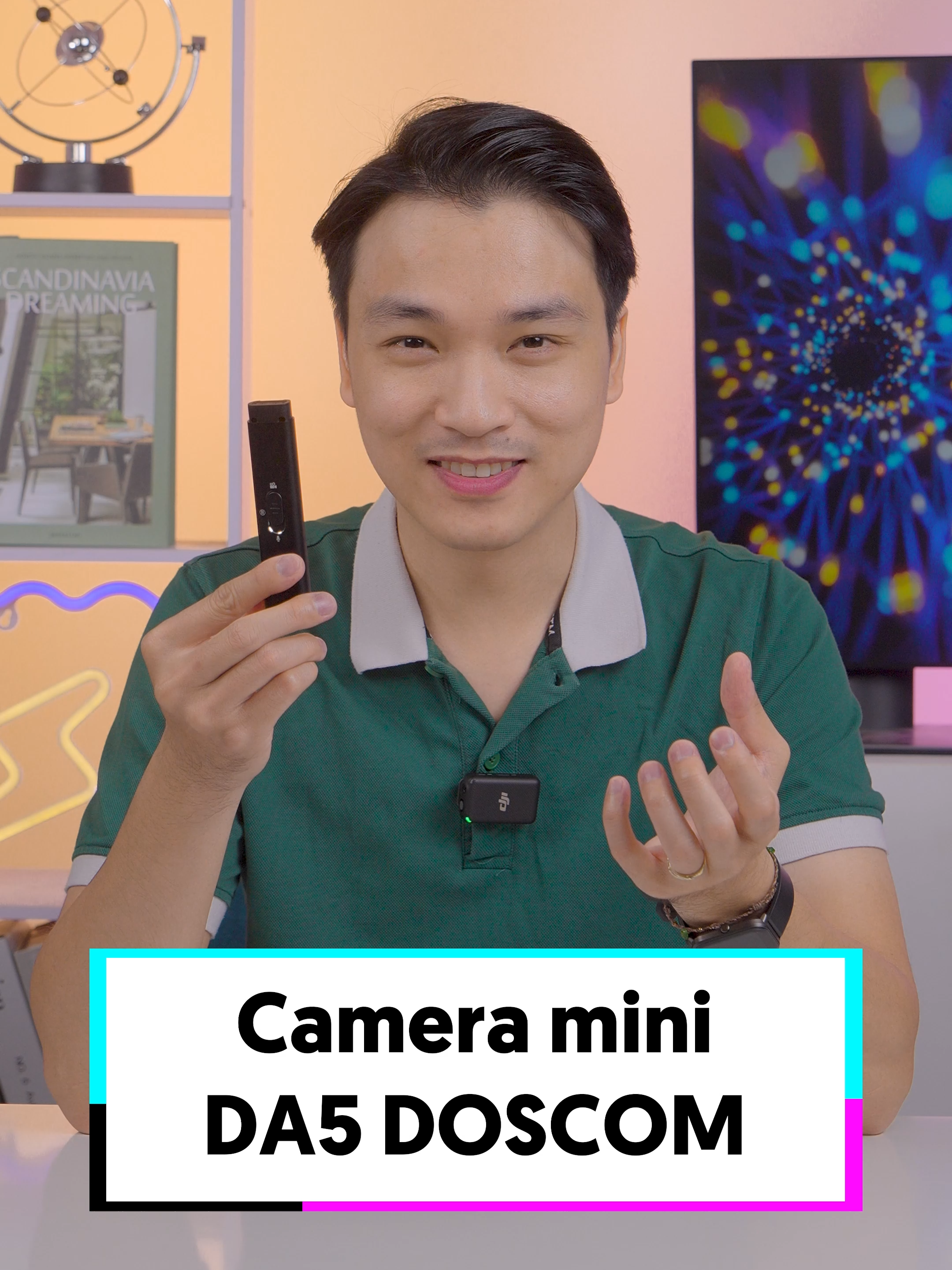 Camera mini DA5 DOSCOM - Ghi hình và ghi âm chỉ trong 1 chạm #camera #cameraghiam #cameraDA5 #cameradoscom #doscom #cameramini