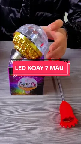 Đèn led xoay 7 màu #review #tetnguyendan2024🧧🎆🧨 #muataitiktok 
