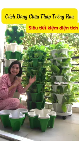 Chậu tháp trồng rau 3 cánh và 5 cánh siêu tiết kiệm diện tích và rất là xinh đẹp cho sân vườn ban công sân thượng của bạn! #chauthaptrongrau #chauthap #chauthap3canh #chauthap5canh #chauthaptrongrautronghoa #trongrausach #lamvuon #vattulamvuon #trongraubancong #trongrausanthuong #bancong #santhuong #hongthanhgarden #lamvuonvuive #lamvuondedang #chaubongmai #chauthapbongmai5canh 